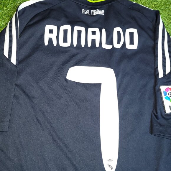 Cristiano Ronaldo Real Madrid 2010 2011 Away Soccer Jersey Shirt M SKU# P95985 - Picture 4 of 7